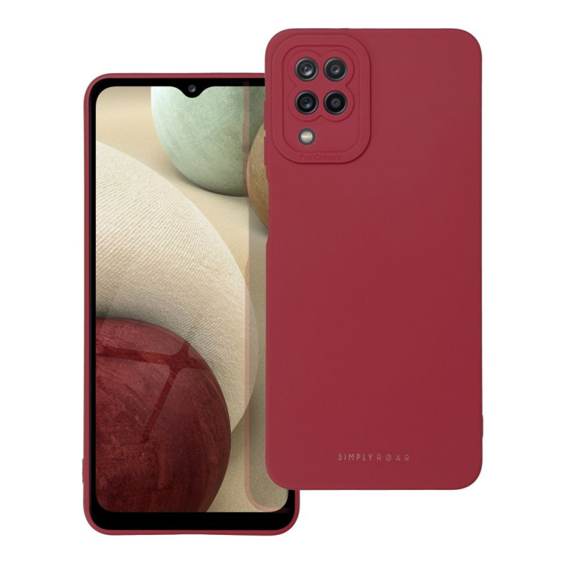 Samsung Galaxy A12 Coque Roar Luna Monochromatique, Élégant, Un accessoire esthétique  Rouge