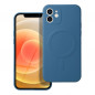 Apple iPhone 12 Coque Silicone Mag Cover MagSAFE  Bleu