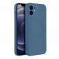 Apple iPhone 12 Coque Silicone Mag Cover MagSAFE  Bleu
