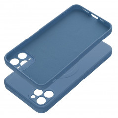 Apple iPhone 11 Pro Max Coque Silicone Mag Cover MagSAFE  Bleu