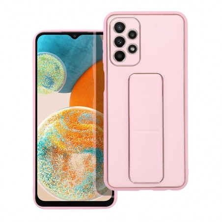 Samsung Galaxy A23 5G Coque LEATHER Case Kickstand Rose