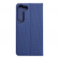 Samsung Galaxy S23 5G Portefeuilles LUNA Book Carbon Fibre de carbone, Élégant  Bleu