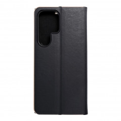Samsung Galaxy S23 Ultra 5G Portefeuilles LUNA Book Gold Élégant  Noir