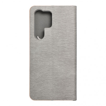 Samsung Galaxy S23 Ultra 5G Portefeuilles LUNA Book Gold Élégant  Argenté