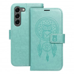 Samsung Galaxy S23 5G Portefeuilles MEZZO Book Capteurs de rêve  Vert