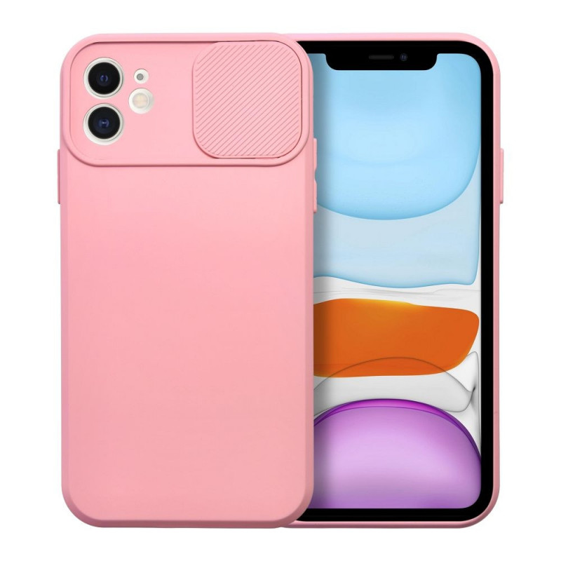 Apple iPhone 11 Coque Slide Rose clair