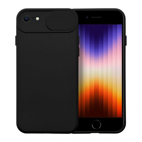 Apple iPhone SE 2020 Coque Slide Noir