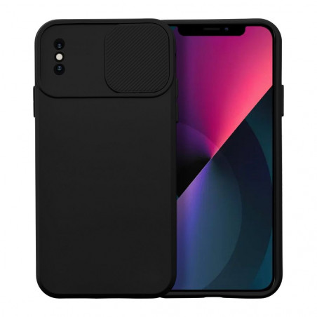 Apple iPhone X Coque Slide Noir