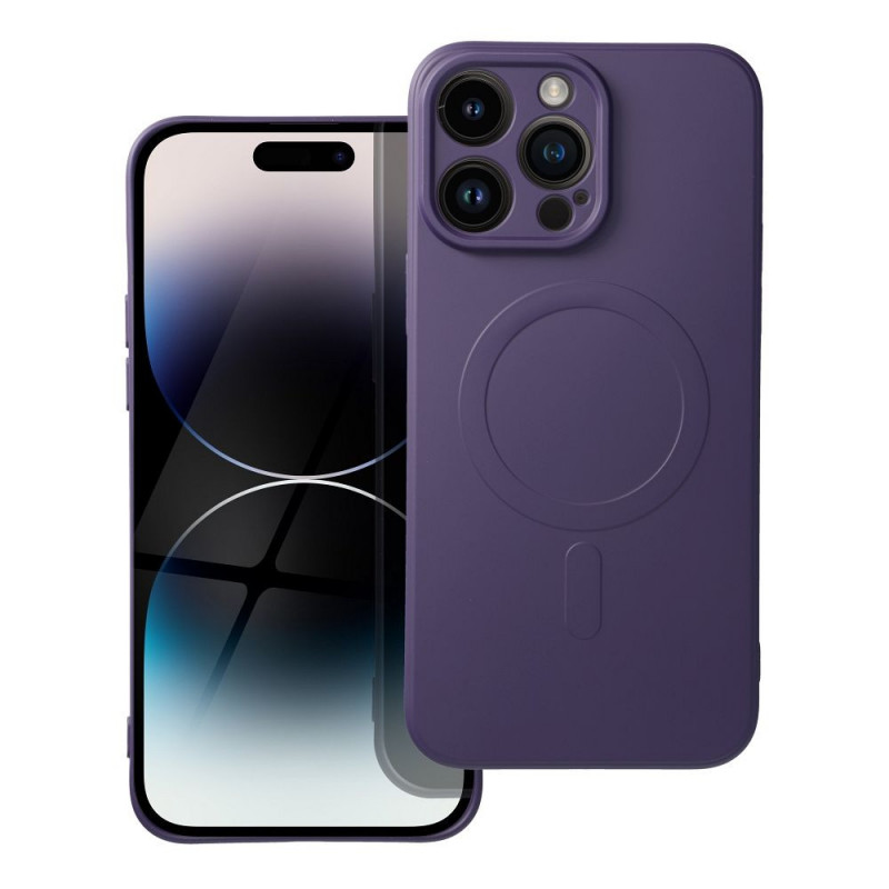 Apple iPhone 14 Pro Max Coque Silicone Mag Cover MagSAFE  Violet (Purple)