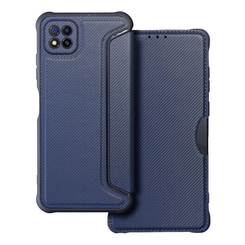 Samsung Galaxy A22 5G Portefeuilles Razor Book Fibre de carbone, Modèle de carbone Bleu Samsung Galaxy A22 5G Portefeuilles Razor Book Fibre de carbone, Modèle de carbone Bleu