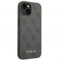 Apple iPhone 14 Plus Coque Guess 4G Gold Logo Élégant  Gris