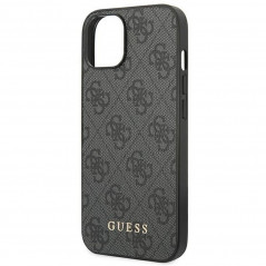 Apple iPhone 14 Plus Coque Guess 4G Gold Logo Élégant  Gris