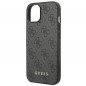 Apple iPhone 14 Plus Coque Guess 4G Gold Logo Élégant  Gris
