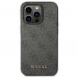 Apple iPhone 14 Pro Coque Guess 4G Gold Logo Élégant  Gris