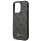 Apple iPhone 14 Pro Coque Guess 4G Gold Logo Élégant  Gris