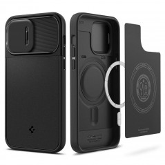 Apple iPhone 14 Pro Max Coque Spigen Optik Armor Noir