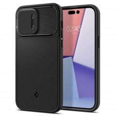 Apple iPhone 14 Pro Max Coque Spigen Optik Armor Noir