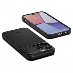 Apple iPhone 14 Pro Max Coque Spigen Optik Armor Noir