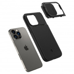 Apple iPhone 14 Pro Max Coque Spigen Optik Armor Noir
