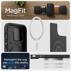 Apple iPhone 14 Pro Max Coque Spigen Optik Armor Noir