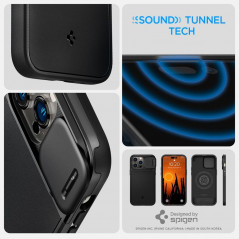 Apple iPhone 14 Pro Max Coque Spigen Optik Armor Noir