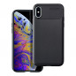 Apple iPhone X Coque Carbon premium Élégant  Noir