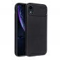 Apple iPhone XR Coque Carbon premium Élégant  Noir
