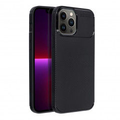 Apple iPhone 13 Pro Max Coque Carbon premium Élégant  Noir