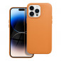 Apple iPhone 14 Pro Max Coque Leather Mag Cover Élégant  MagSAFE  Orange