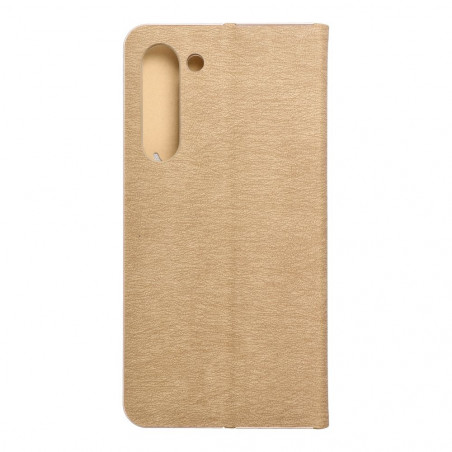Samsung Galaxy S23 Plus 5G Portefeuilles LUNA Book Gold Élégant  Or