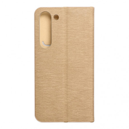 Samsung Galaxy S23 5G Portefeuilles LUNA Book Gold Élégant  Or