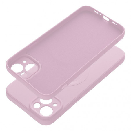 Apple iPhone 14 Plus Coque Silicone Mag Cover MagSAFE  Rose