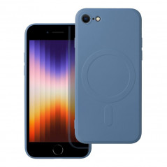 Apple iPhone SE 2020 Coque Silicone Mag Cover MagSAFE  Bleu