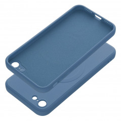 Apple iPhone SE 2020 Coque Silicone Mag Cover MagSAFE  Bleu