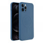 Apple iPhone 12 Pro Max Coque Silicone Mag Cover MagSAFE  Bleu