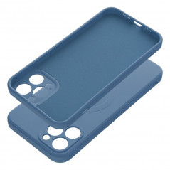 Apple iPhone 12 Pro Max Coque Silicone Mag Cover MagSAFE  Bleu