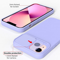 Samsung Galaxy A12 Coque Slide Lavande