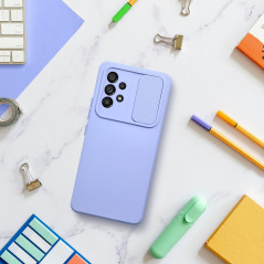 Samsung Galaxy A12 Coque Slide Lavande