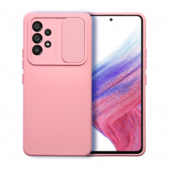 Samsung Galaxy A12 Coque Slide Rose clair