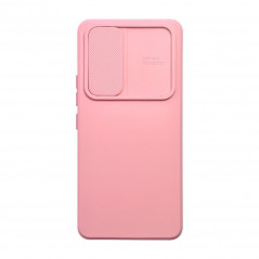Samsung Galaxy A12 Coque Slide Rose clair