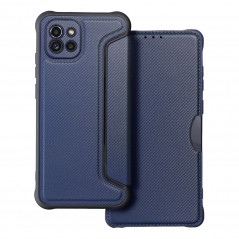 Samsung Galaxy A03 Portefeuilles Razor Book Fibre de carbone, Modèle de carbone  Bleu