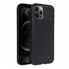 Apple iPhone 12 Pro Max Coque Carbon premium Élégant  Noir