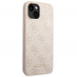Apple iPhone 14 Plus Coque Guess 4G Gold Logo Élégant  Rose