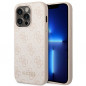 Apple iPhone 14 Pro Coque Guess 4G Gold Logo Élégant  Rose