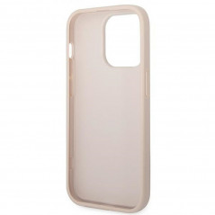 Apple iPhone 14 Pro Coque Guess 4G Gold Logo Élégant  Rose