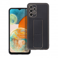 Samsung Galaxy A23 5G Coque LEATHER Case Kickstand Noir