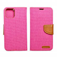 Samsung Galaxy S23 5G Portefeuilles Canvas Book Rose