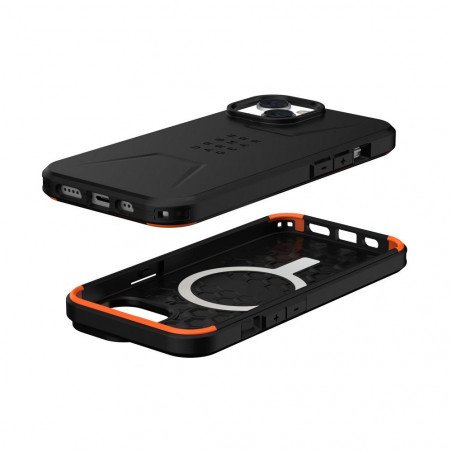 Apple iPhone 13 Coque Urban Armor Gear Civilian Étui haut de gamme  MagSAFE  Noir