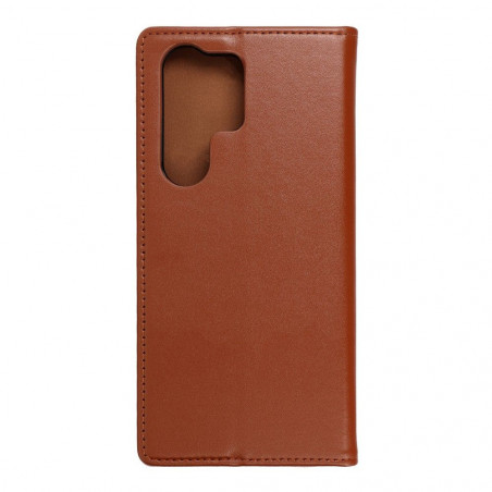 Samsung Galaxy S23 Ultra 5G Portefeuilles Leather case SMART PRO Élégant  Brun