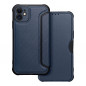 Apple iPhone 11 Portefeuilles Razor Book Fibre de carbone, Modèle de carbone  Bleu